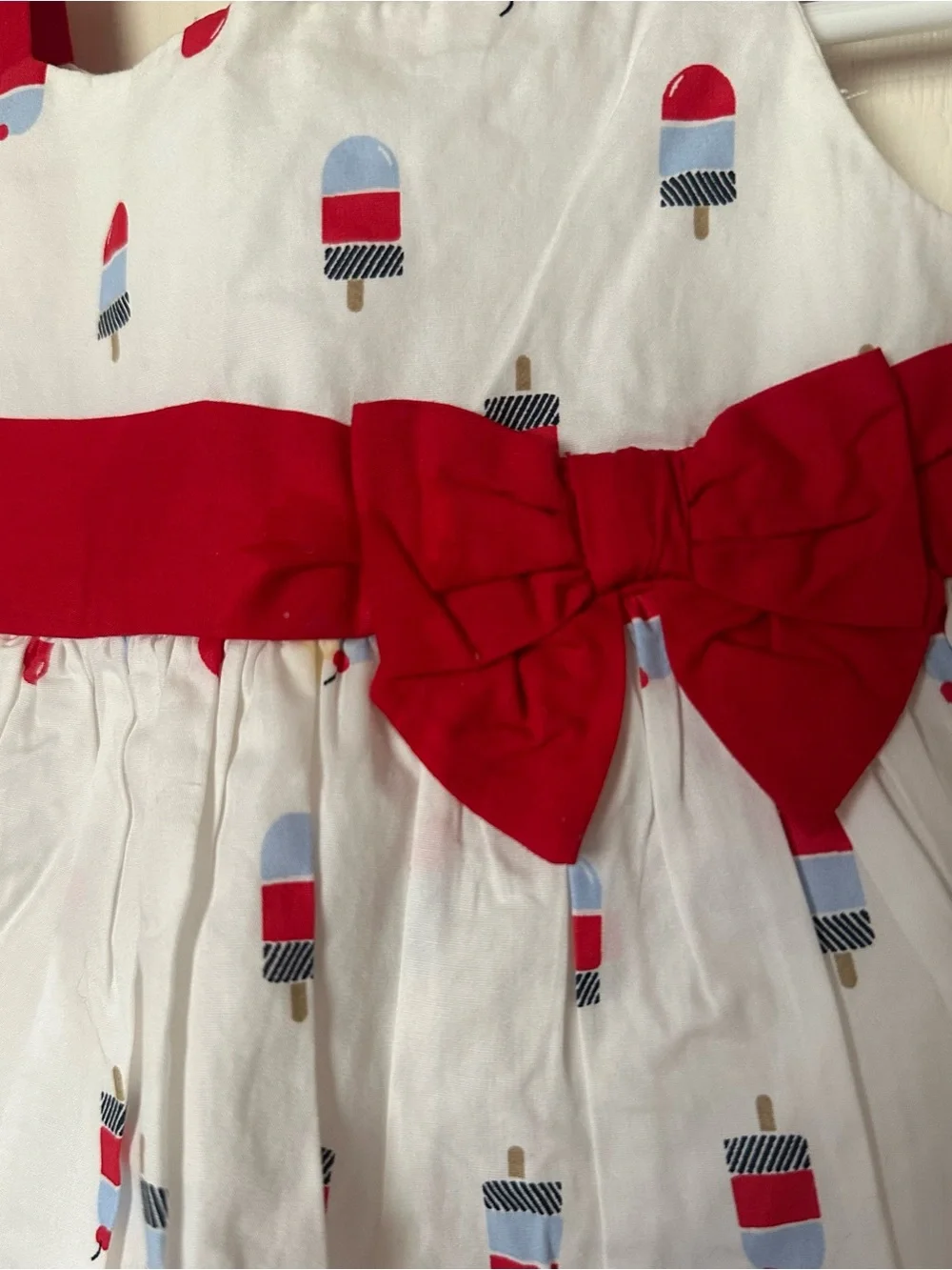 Gymboree Baby Popsicle Print Dress NWT Red White Blue Summer
